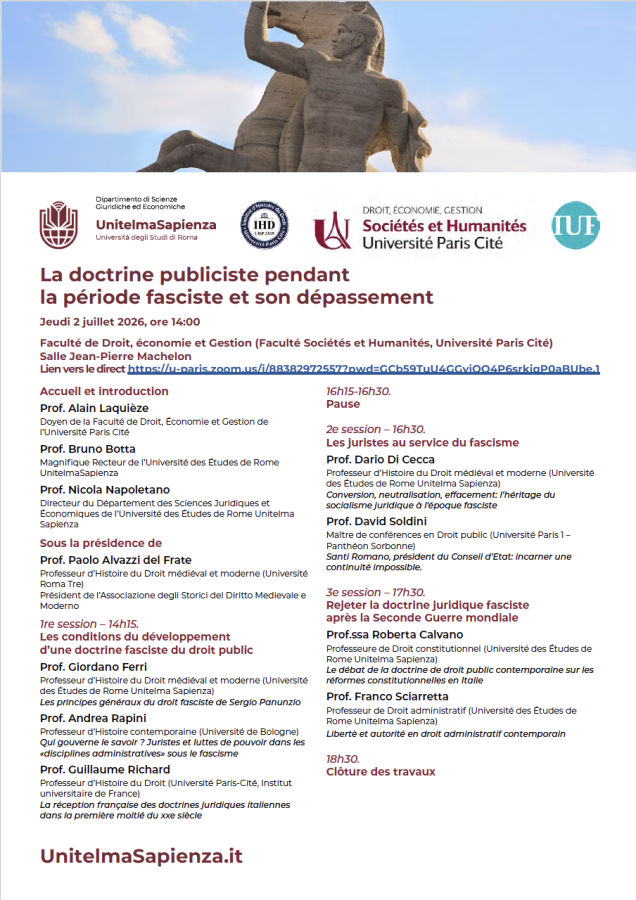 La doctrine publiciste pendant la période fasciste et son dépassement