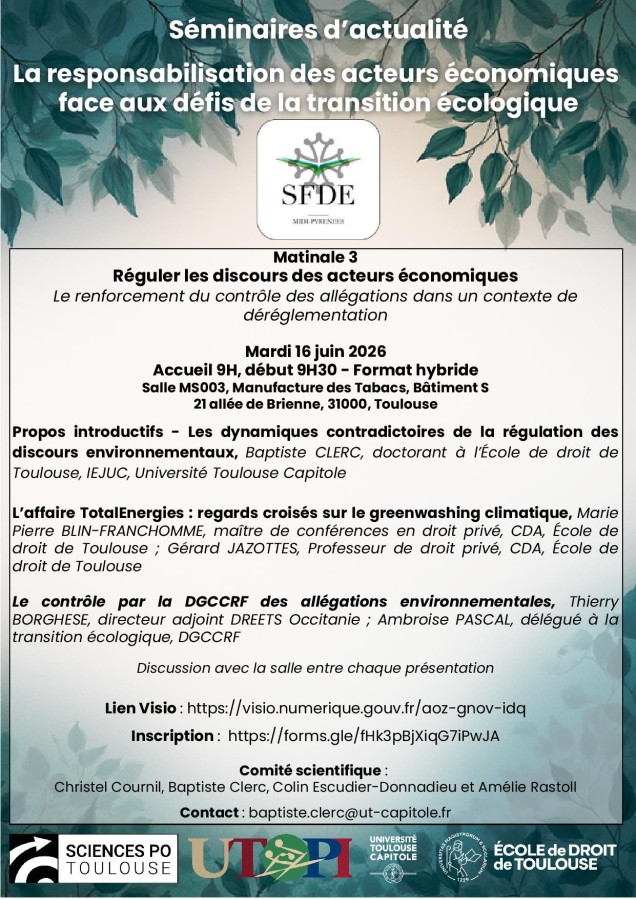Réguler les discours des acteurs économiques