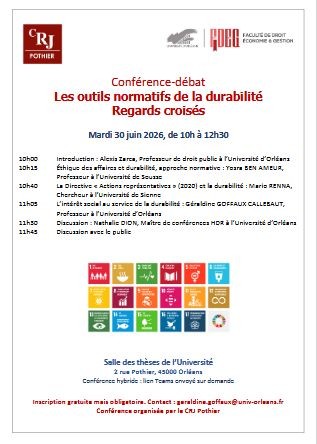 Les outils normatifs de la durabilité
