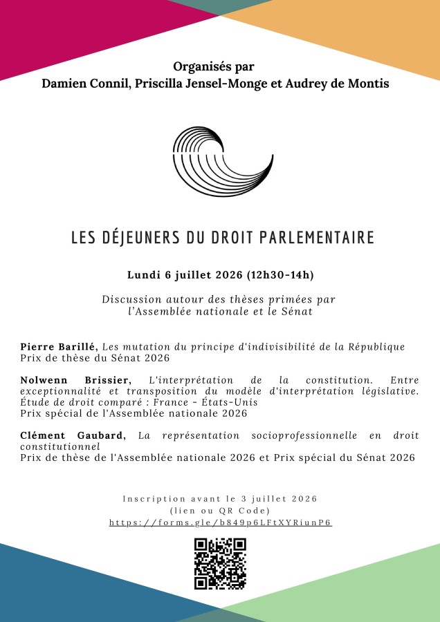 Les Déjeuners du droit parlementaire