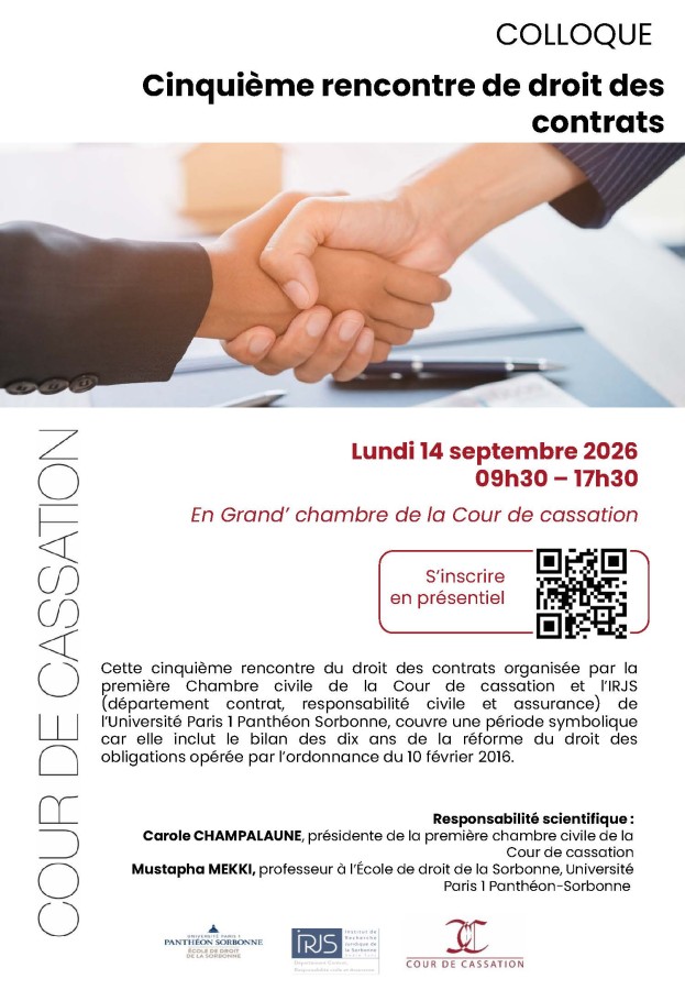 Cinquième rencontre de droit des contrats