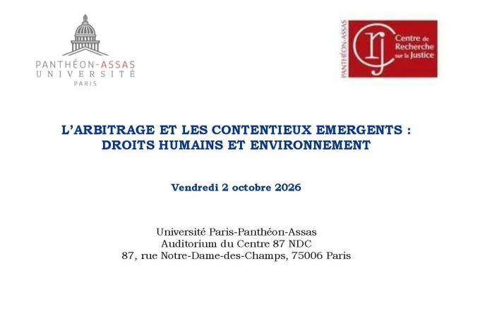 L’arbitrage et les contentieux émergents : droits humains et environnement