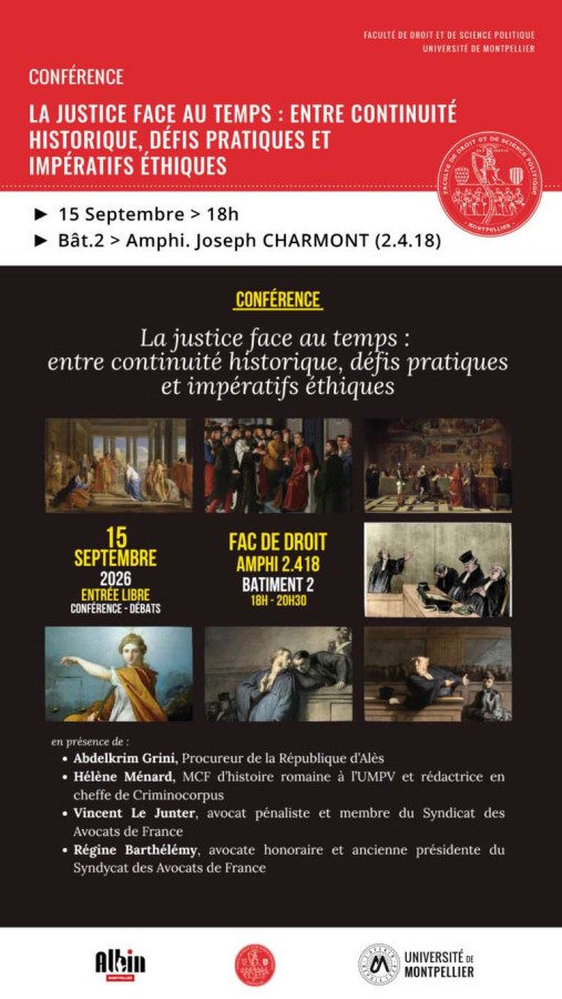 La justice face au temps : entre continuité historique, défis pratiques et impératifs éthiques