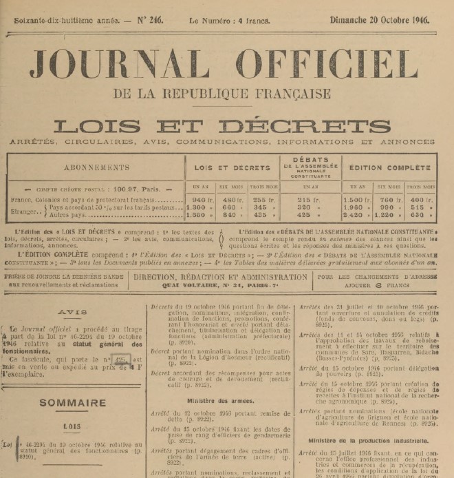 1946-2026 : Les fonctions publiques et leur(s) statut(s) en question(s)