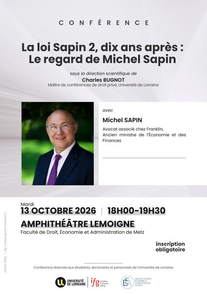 La loi Sapin 2, dix ans après : le regard de Michel Sapin