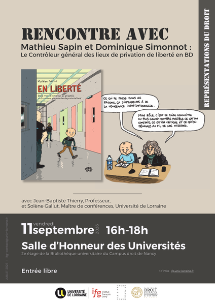 Le Contrôleur général des lieux de privation de liberté en BD