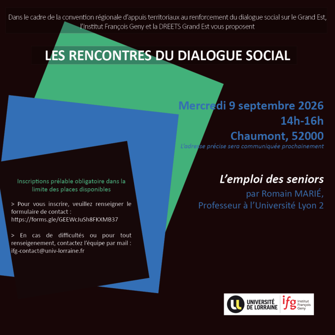 L’emploi des seniors