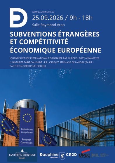 Subventions étrangères et compétitivité économique européenne