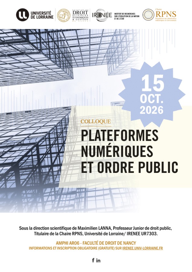 Plateformes numériques et ordre public