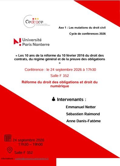 Réforme du droit des obligations et droit du numérique