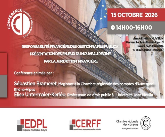 Responsabilité financière des gestionnaires publics : Présentation des enjeux du nouveau régime par la juridiction financière