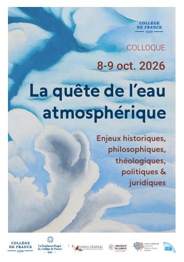 La quête de l’eau atmosphérique : enjeux historiques, philosophiques, théologiques, politiques et juridiques