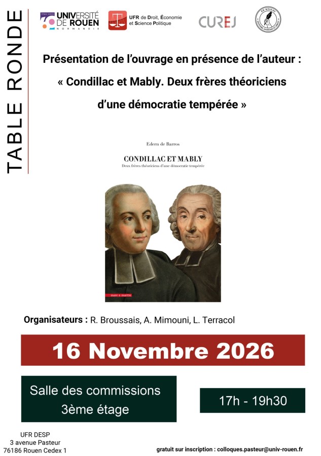 Condillac et Mably. Deux frères théoriciens d'une démocratie tempérée