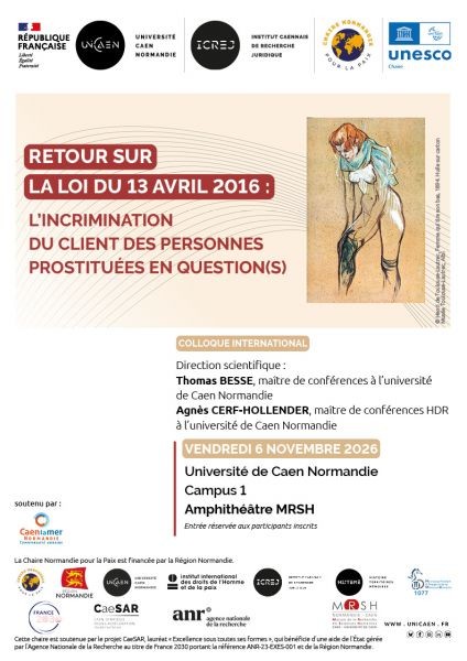 Retour sur la loi du 13 avril 2016 : L’incrimination du client des personnes prostituées en question(s)