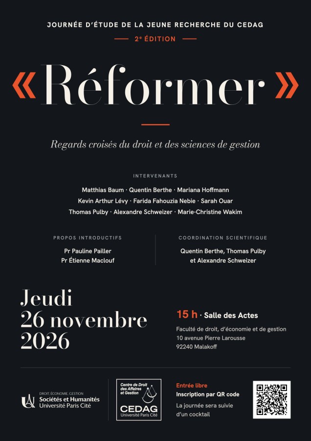 Réformer – Regards croisés du droit et des sciences de gestion
