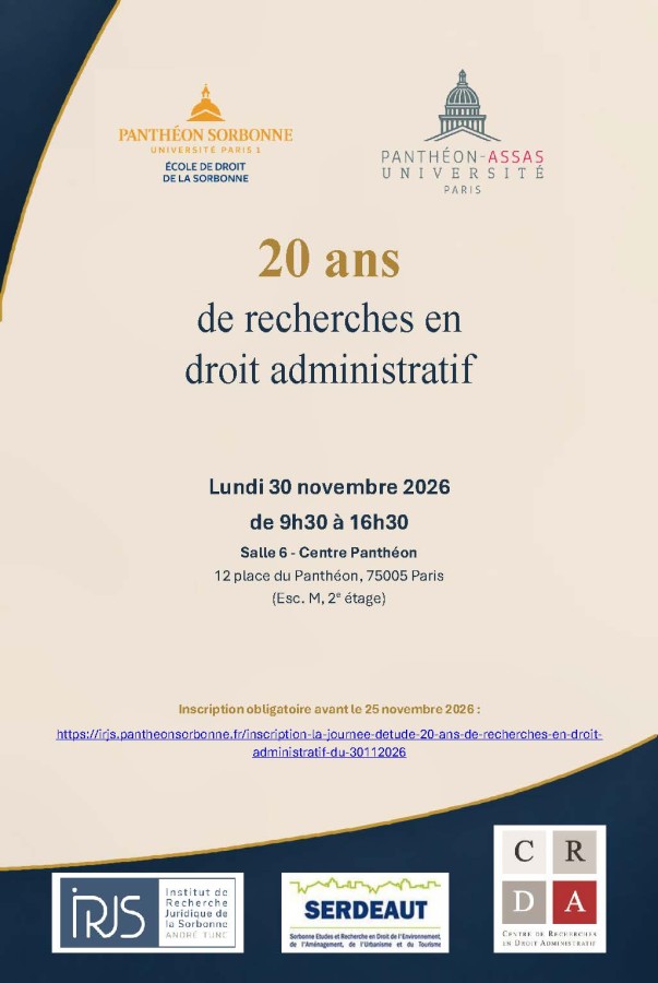 20 ans de recherches en droit administratif