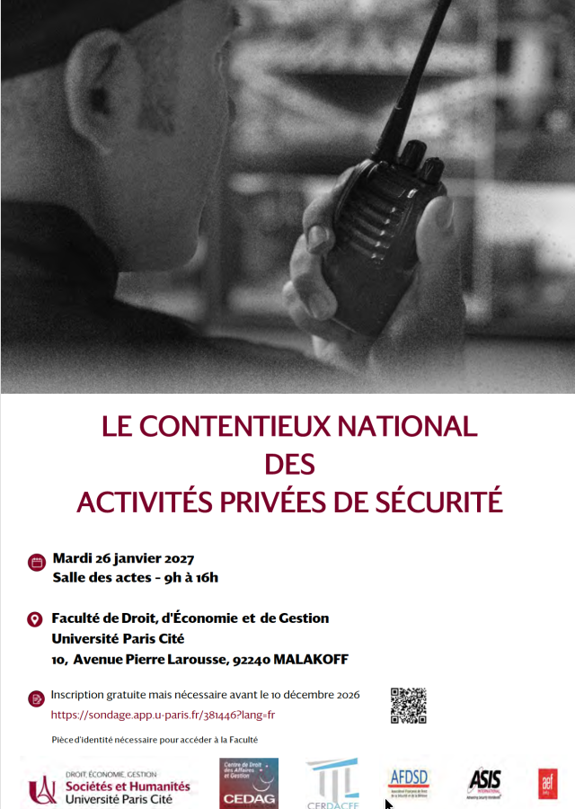 Le contentieux national des activités privées de sécurité