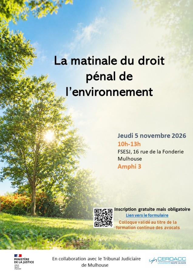 La Matinale du droit pénal de l’environnement
