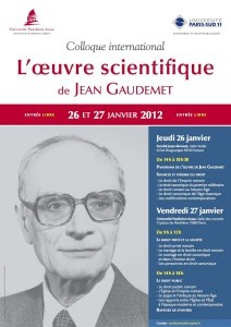 L’œuvre scientifique de Jean Gaudemet