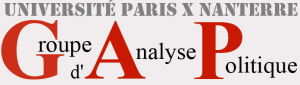 Groupe d’Analyse Politique Groupe d’Analyse Politique